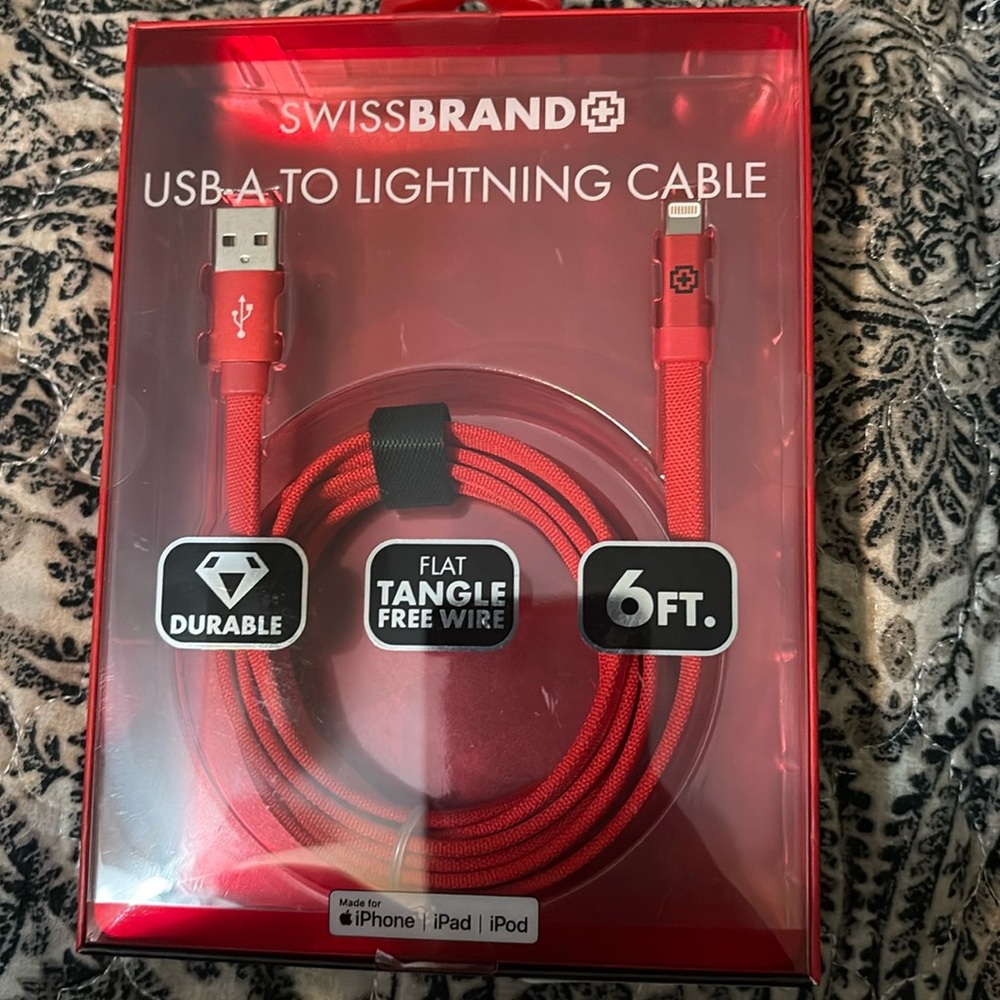 USB -A To Lightening Cable made